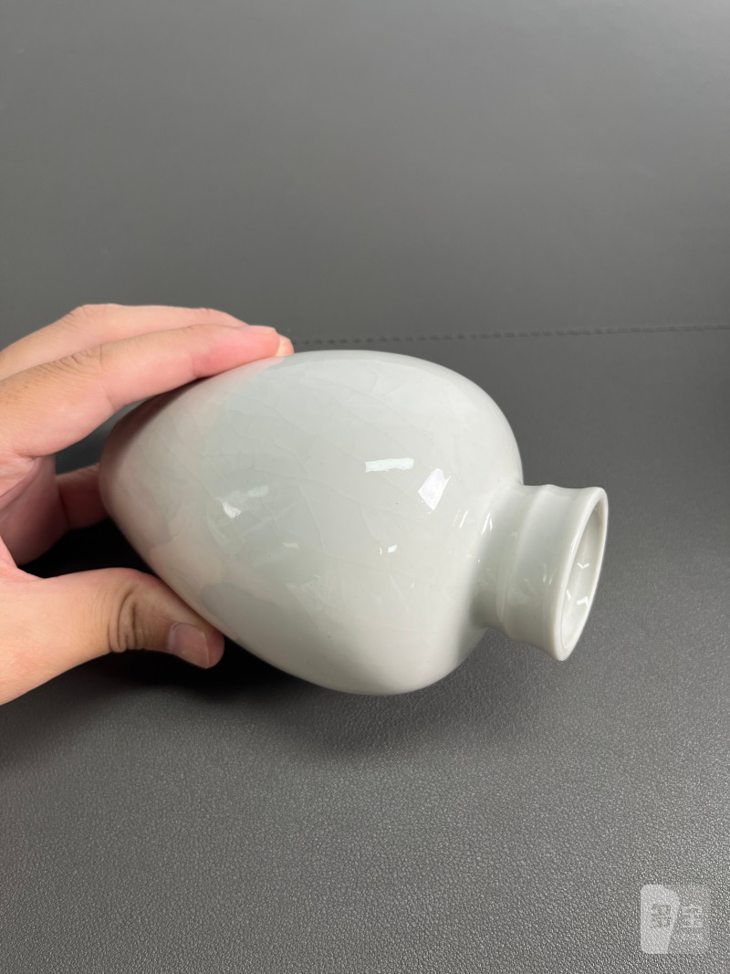 清乾隆  白釉暗刻弦纹小罐 - 图7